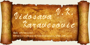 Vidosava Karavesović vizit kartica